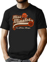 Miss Minutes Script Worn Out T-Shirt for Men & Women, T-Shirts Graphic Tee - Black