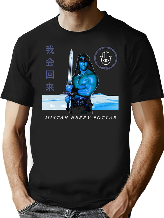 Mistah Herry Pottar Bootleg Graphic T-Shirt - Black