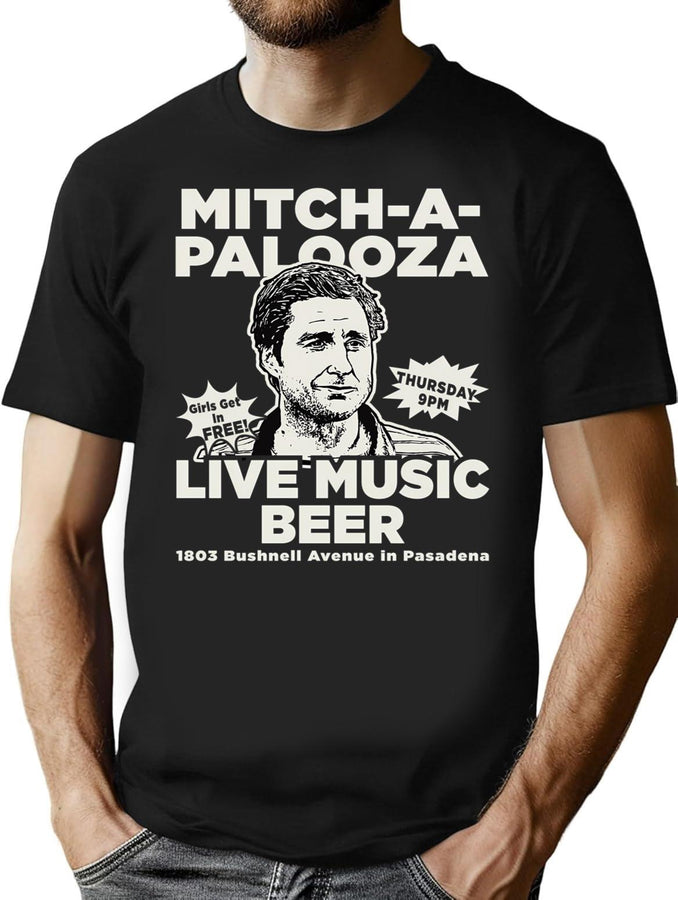 Mitch-A-Palooza Flyer Dks T-Shirt for Men & Women, T-Shirts Graphic Tee - Black