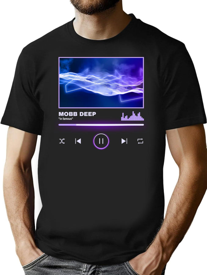 Mobb Playlist Bootleg Graphic T-Shirt - Black