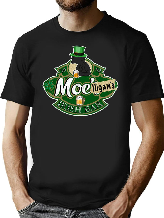 Moelligan'S Irish Pub T-Shirt for Men & Women, T-Shirts Graphic Tee - Black