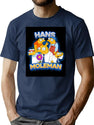 Moleman Bootleg Vintage Stylish Design Bootleg Graphic T-Shirt - Navy