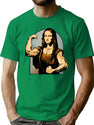Monalisa Gym T-Shirt for Men & Women, T-Shirts Graphic Tee - Green