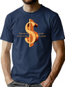 Money And Cash Bootleg Graphic T-Shirt - Navy