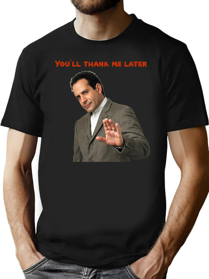 Monk You'll Thank Me Later Funny T-Shirts and Accessories T-Shirt for Men & Women, T-Shirts Graphic Tee - Black