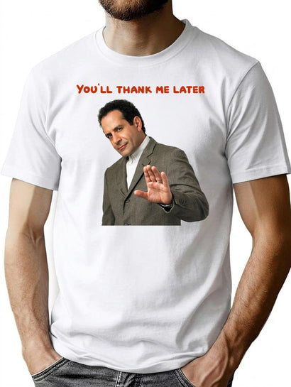 Monk You'll Thank Me Later Funny T-Shirts and Accessories T-Shirt for Men & Women, T-Shirts Graphic Tee - Black