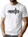 Monster Logo T-Shirt for Men & Women, T-Shirts Graphic Tee - White