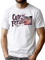 Moo Deng Cute But Feral Moodeng Vintage Bootleg Graphic T-Shirt - White