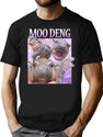 Moo Deng Vintage Style T-Shirt for Men & Women, T-Shirts Graphic Tee - Black