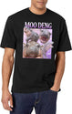 Moo Deng Vintage Style T-Shirt for Men & Women, T-Shirts Graphic Tee - White