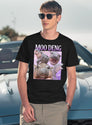 Moo Deng Vintage Style T-Shirt for Men & Women, T-Shirts Graphic Tee - Navy