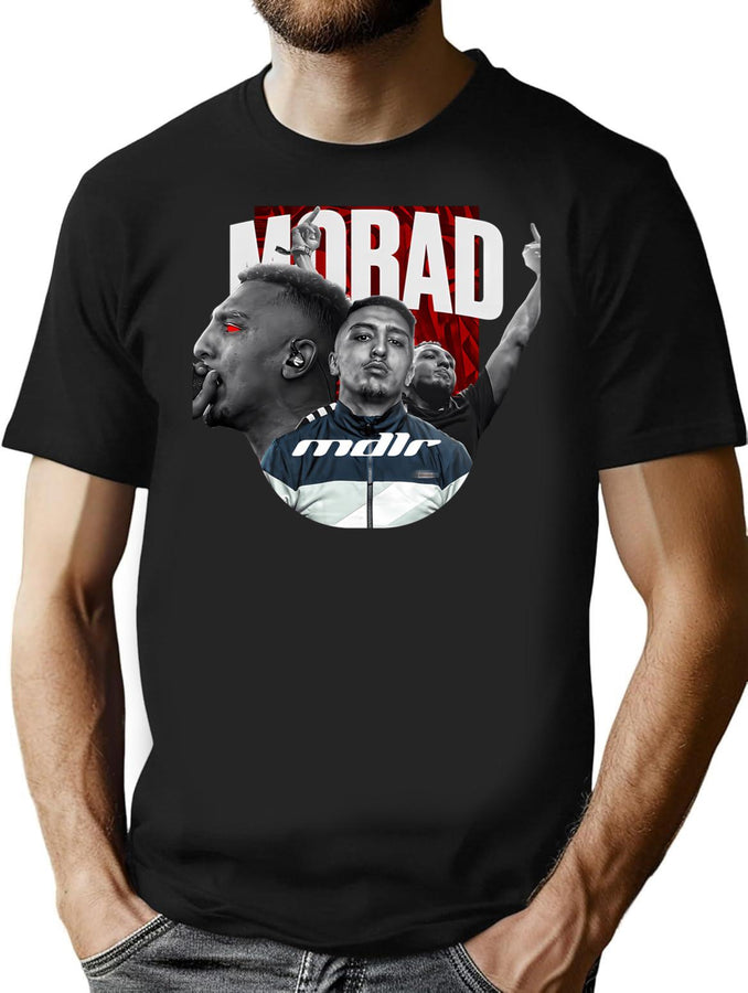 Morad M.D.L.R. Bootleg Bootleg Graphic T-Shirt - Black