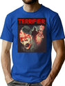 More Then Awesome Terrifier Movie Horror Art The Clown Poster Art Graphic For Fan T-Shirt for Men & Women, T-Shirts Graphic Tee - Blue