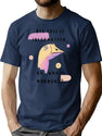 Mormons - Weird Trippy Bad Translation Error Bootleg Graphic T-Shirt - Navy