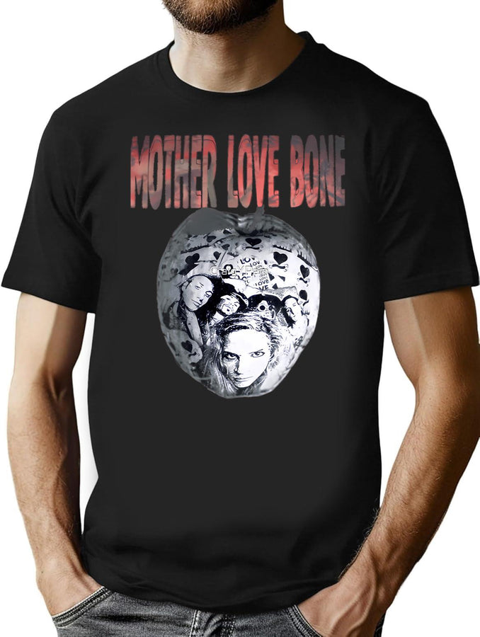 Mother Love Bones Fittedss Scoops T-Shirt for Men & Women, T-Shirts Graphic Tee - Black