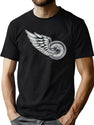 Motorcycle Wheel With Wing T-Shirt for Men & Women, T-Shirts Graphic Tee - Green