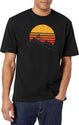 Mountain Bike Vintage Sunset Design Graphic - T-Shirt - W T-Shirt for Men & Women, T-Shirts Graphic Tee - White