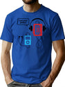 Mp3 Player I Am Your Father T-Shirt for Men & Women, T-Shirts Graphic Tee - Blue