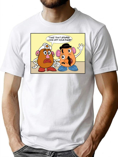 Mr. And Mrs Potato Head T-Shirt for Men & Women, T-Shirts Graphic Tee - Black
