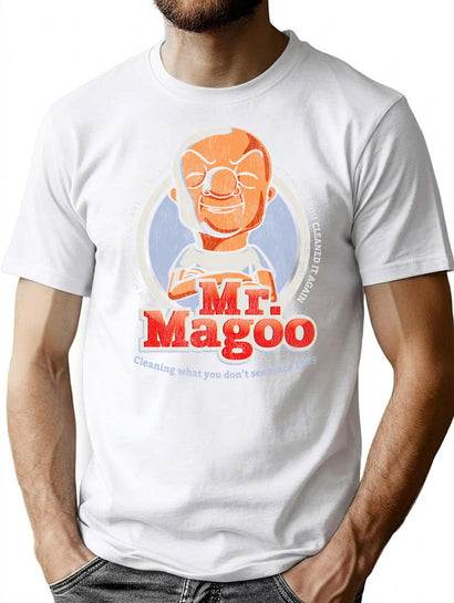 Mr. Magoo As Mr. Clean Worn Dks T-Shirt for Men & Women, T-Shirts Graphic Tee - Black