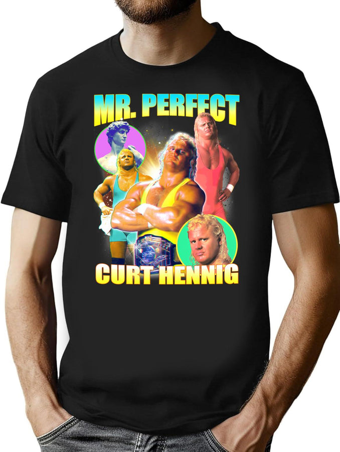 Mr Perfect Bootleg Graphic T-Shirt - Black