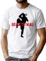 Muay Thai Martial Art Of Thailand Bootleg Graphic T-Shirt - White