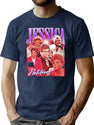 Murder She Wrote In Halloween Vibe Bootleg Graphic T-Shirt - Navy