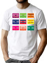 Music Art Bootleg Graphic T-Shirt - White