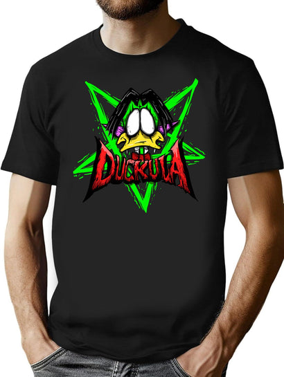 Music Vintage Count Duckula Funny Graphic Gifts T-Shirt for Men & Women, T-Shirts Graphic Tee - Black