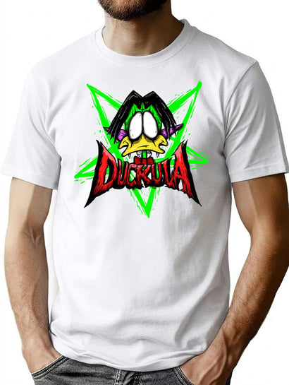 Music Vintage Count Duckula Funny Graphic Gifts T-Shirt for Men & Women, T-Shirts Graphic Tee - Black