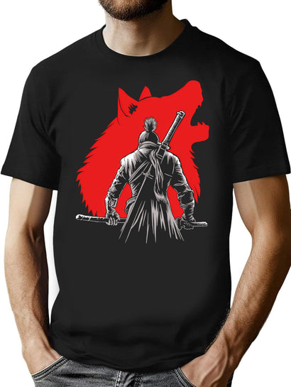 Music Vintage The One Armed Wolf Funny Graphic Gifts T-Shirt for Men & Women, T-Shirts Graphic Tee - Black