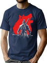 Music Vintage The One Armed Wolf Funny Graphic Gifts T-Shirt for Men & Women, T-Shirts Graphic Tee - Navy