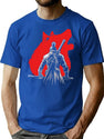 Music Vintage The One Armed Wolf Funny Graphic Gifts T-Shirt for Men & Women, T-Shirts Graphic Tee - Blue