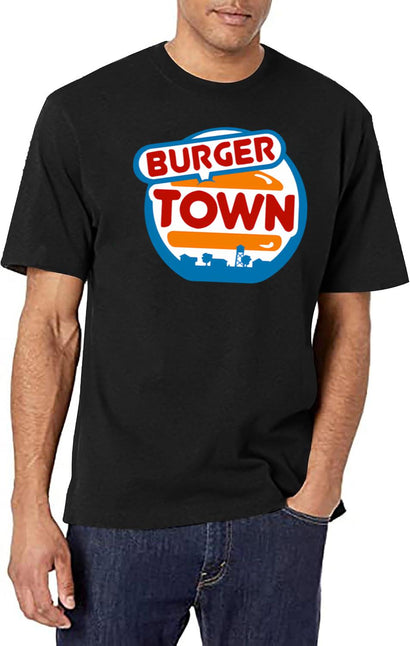 Mw 2 Ii Burger Town Logo Vibrant - High Resolution - Sticker T Shirt T-Shirt for Men & Women, T-Shirts Graphic Tee - Black