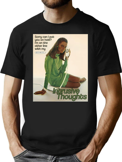 My Intrusive Thoughts T-Shirt for Men & Women, T-Shirts Graphic Tee - Black