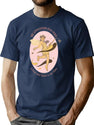 My Kingdom Has Wifi Vintage Fairy Design T-Shirt for Men & Women, T-Shirts Graphic Tee - Navy