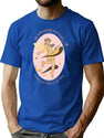 My Kingdom Has Wifi Vintage Fairy Design T-Shirt for Men & Women, T-Shirts Graphic Tee - Blue