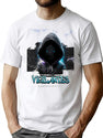 Mysterious Vigilantes Bootleg Graphic T-Shirt - White