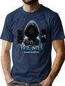 Mysterious Vigilantes Bootleg Graphic T-Shirt - Navy