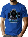Mysterious Vigilantes Bootleg Graphic T-Shirt - Blue