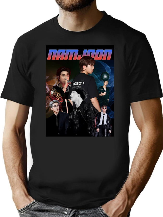 Namjoon Bootleg Bootleg Graphic T-Shirt - Black