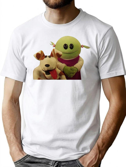 Nanalan Mona and Russer T-Shirt for Men & Women, T-Shirts Graphic Tee - Black