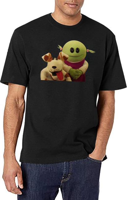 Nanalan Mona and Russer Black T-Shirt - Black