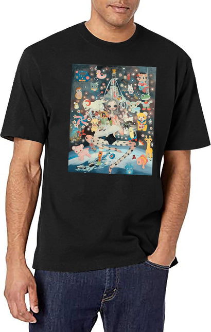 Nara Favorit T-Shirt for Men & Women, T-Shirts Graphic Tee - Black
