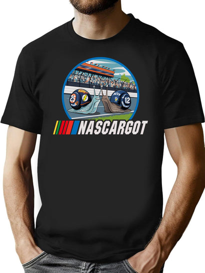 Nascargot T-Shirt for Men & Women, T-Shirts Graphic Tee - Black