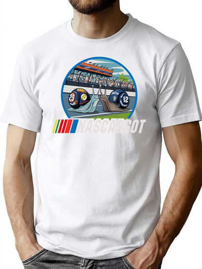 Nascargot T-Shirt for Men & Women, T-Shirts Graphic Tee - Black