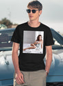 Natalie Portman Sexy Black T-Shirt - Navy