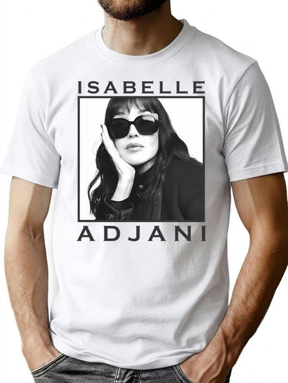 Needed Gifts The Black Dahlia Adjani Light Blue Vintage Photograp T-Shirt for Men & Women, T-Shirts Graphic Tee - Black