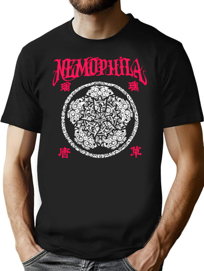 Nemophila Band T-Shirt for Men & Women, T-Shirts Graphic Tee - Black