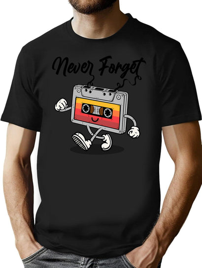 Never Forget (6) T-Shirt for Men & Women, T-Shirts Graphic Tee - Black
